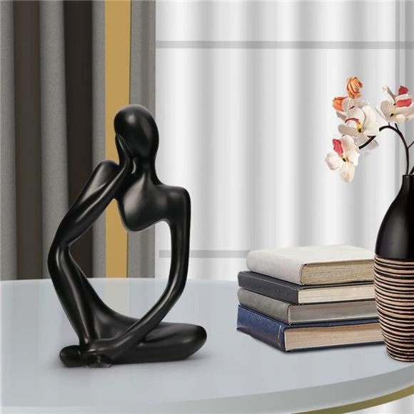 Resin Statue Thinker Style Decoration Abstract Sculptures Collectible Figurines - Picture 5 of 6